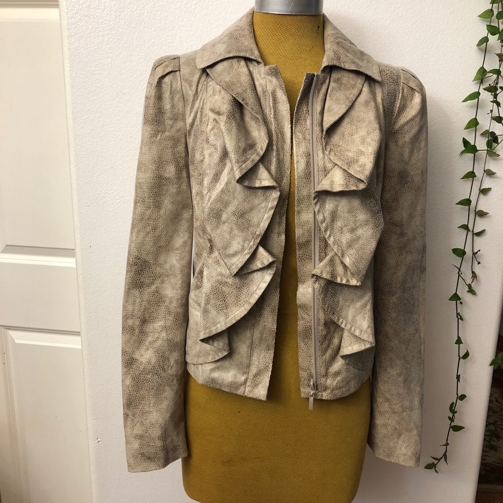 I•N•C INTERNATIONAL CONCEPTS  Ruffled Jacket - Picture 7 of 11